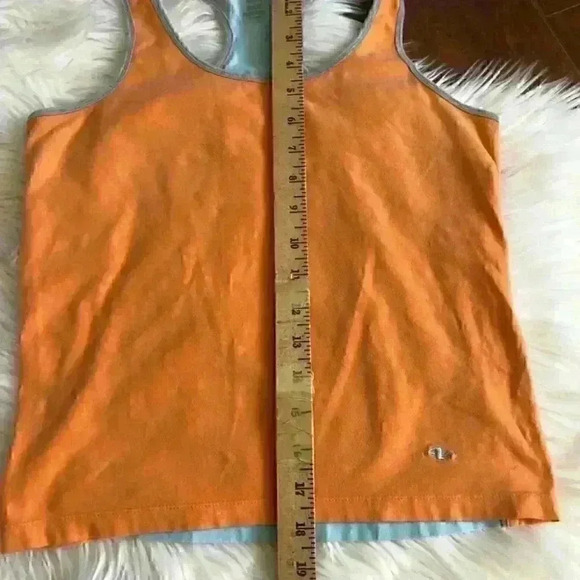 Y2K Athleticworks Workout Sports Bra Light Orange and Blue Women' s Large - Picture 2 of 5